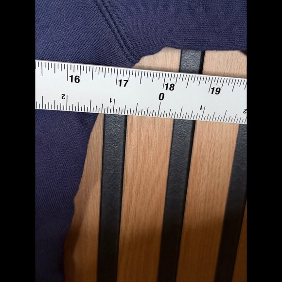 Derek Lam 10 Crosby Sweater Small Womens Blue Navy Lace Front French Terry - Picture 3 of 6